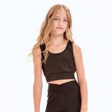 Sleeveless Crop Tank Top