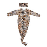 Leopard Knotted Gown