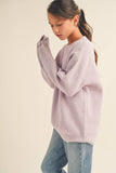 Long Lined Chunky Jumper Top Trendy SWEATER KT2210LV (7-14)