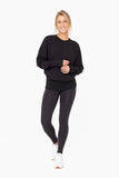 Sweetheart No-Seam Front Highwaist Leggings: BLACK