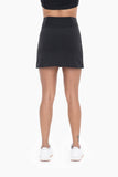 Venice Paneled Waist Skort: Black