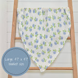 You Had Me At Hydrangea Baby Swaddle Blanket