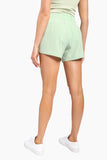 Highwaist Athleisure Split Shorts: BLUE