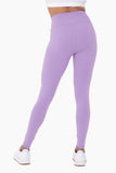 Nylon-Blend Essential Solid Leggings: PURPLE ORCHID