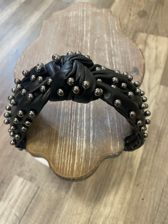 Black Studded Headband