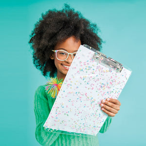 ACRYLIC SPRINKLES CLIPBOARD