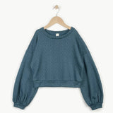 BALLON SLEEVE PULL OVER  (7-14)