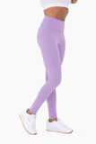 Nylon-Blend Essential Solid Leggings: PURPLE ORCHID