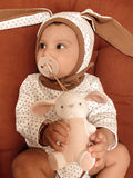 Bitzy Pal Natural Rubber Pacifier & Stuffed Animal