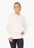 Brushed Dolman Sleeve Crew Neck