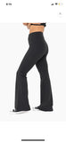 Lycra-Blend High-Waisted Flare Leggings