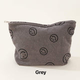 Corduroy Smile Cosmetic Bag