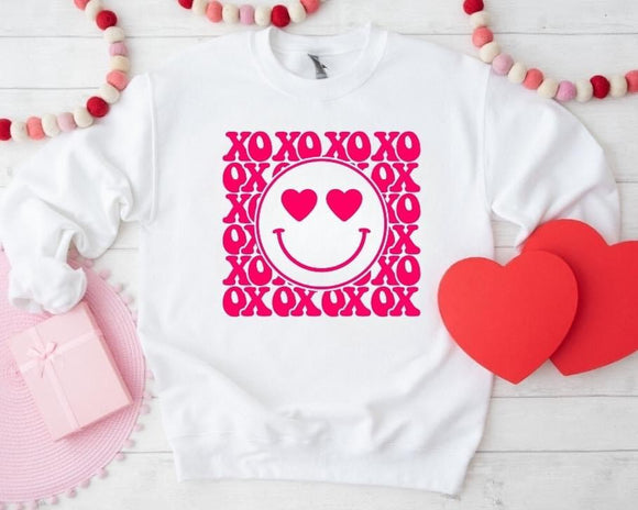 Smiley Heart Valentines Sweatshirt