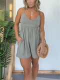 Basic chill & loose tennis camisole romper