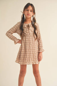 CRINKLE WOVEN DRESS  (7-12 S-XL)