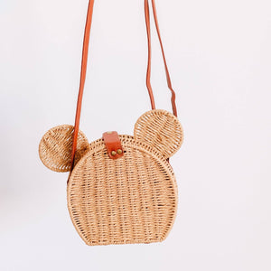 Rattan Mouse Purse | Happiest Place 2.0 Collection