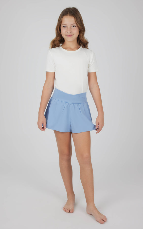 Girls Crossover Hybrid Short with Inner Pant