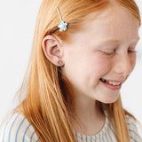 Blue Daisy Earrings