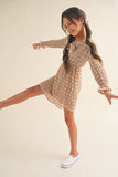 CRINKLE WOVEN DRESS  (7-12 S-XL)