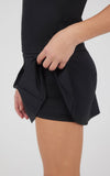 Girls Tank, Charm Pleated Skort, and Headband - 3 PCS Set