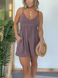 Basic chill & loose tennis camisole romper