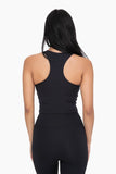 Venice Racerback Active Top: BLACK