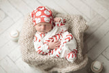 Baseball Baby Gown and Hat