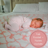 Beautiful Bows Baby Swaddle Blanket