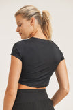 Essential V-Neck Cropped Top - Adult/Junior