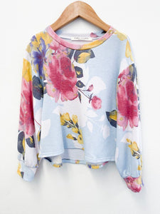 Oh Darling Floral Sweater Top (Tween)