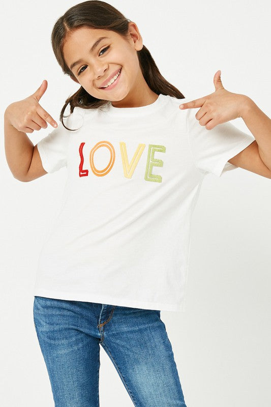 LOVE Flocked T-Shirt (Tween)