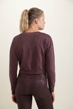 Twist-Front Terry Cotton Pullover (Adult)