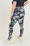 CURVY Jungle Camo Highwaist Leggings (Adult)