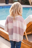 Stripe Print Sweater Knit Tunic (Tween)