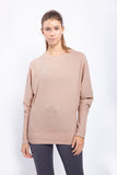 Waffle-Knit Pullover with Dolman Sleeves