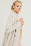 Longline Open-Front Cardigan