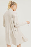 Longline Open-Front Cardigan