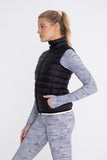 Mock Neck Padded Puffer Vest