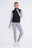 Mock Neck Padded Puffer Vest