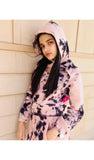 Tie Dye and Splatter Peekaboo Hoodie