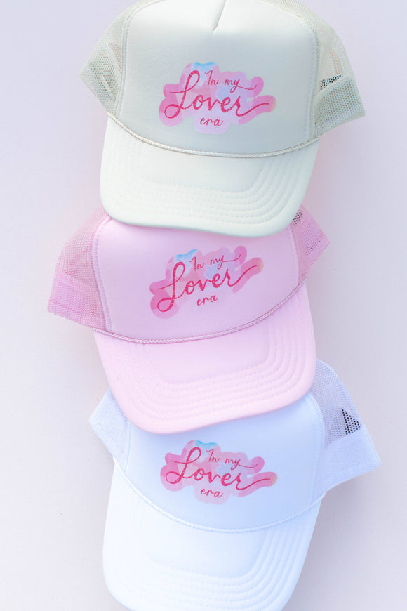 Lover Era Trucker Hat Cap: White