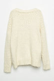 Fuzzy Popcorn Sweater Knit Cardigan