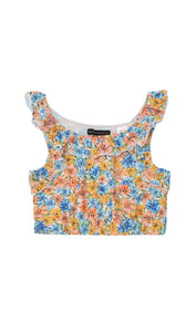 Floral Printed Cropped Top