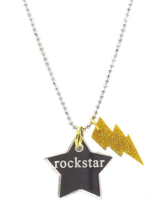 Rockstar Lightning Bolt Necklace