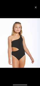 Black Side Cut Swimsuit