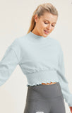 Cropped Pullover with Shirring (Adult)