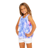 Watercolor Tie Dye Sleeveless Top