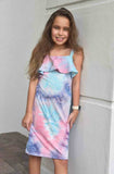 Feeling Coastal Tie Dye  Sun Dress