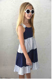 Moving Forward Navy Tiered Dress