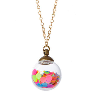 Boogie Nights Crystal Ball Necklace